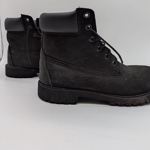 Timberland Boots- Youth Black Nubuck  Size 7 - Picture 4 of 7